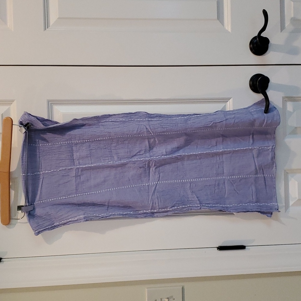 Light Blue Gauze Scarf